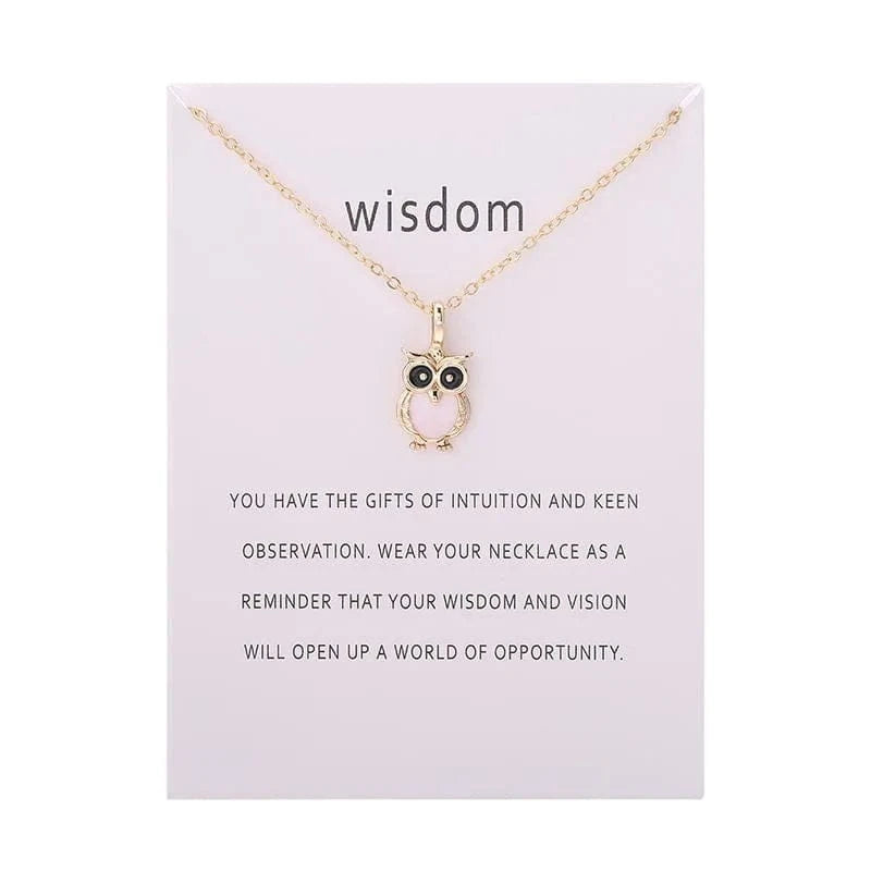 Fashion Jewelry Korean Necklace Hot Color Glaze Wisdom Owl Pendant Choker Necklace for Women Girl