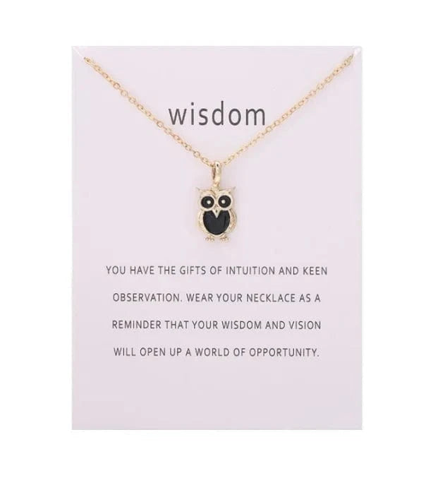 Fashion Jewelry Korean Necklace Hot Color Glaze Wisdom Owl Pendant Choker Necklace for Women Girl