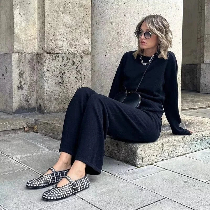 Fashion Kitten Heel Shoes 2024 Designer New Sandals Talons Femmes Simple Pointed Toe Ladies Flat Slippers