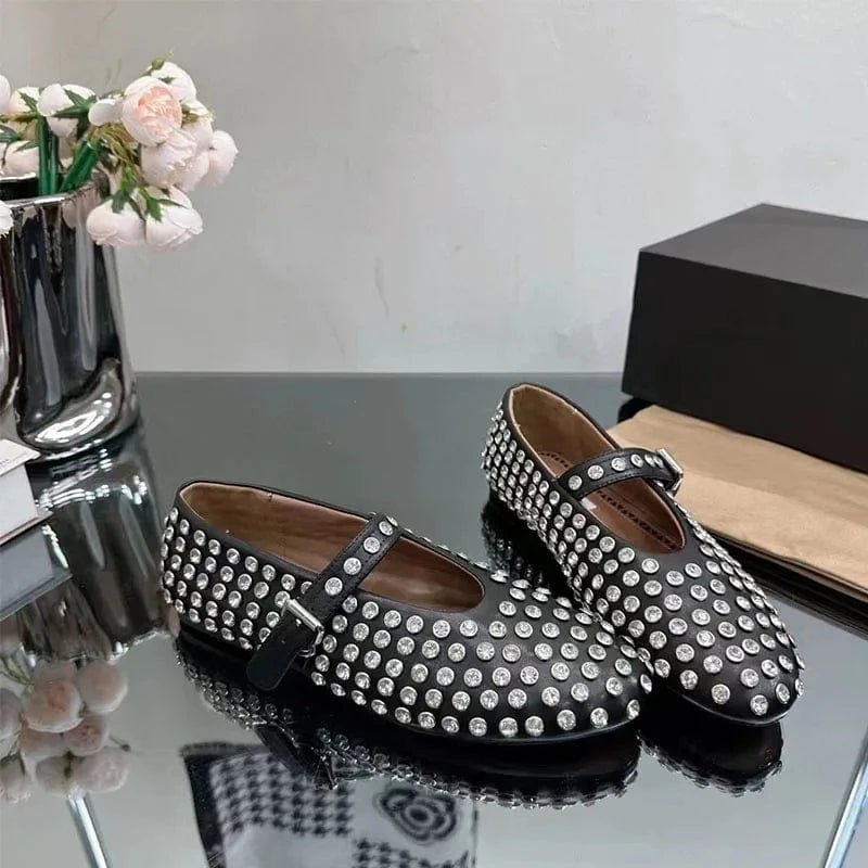 Fashion Kitten Heel Shoes 2024 Designer New Sandals Talons Femmes Simple Pointed Toe Ladies Flat Slippers