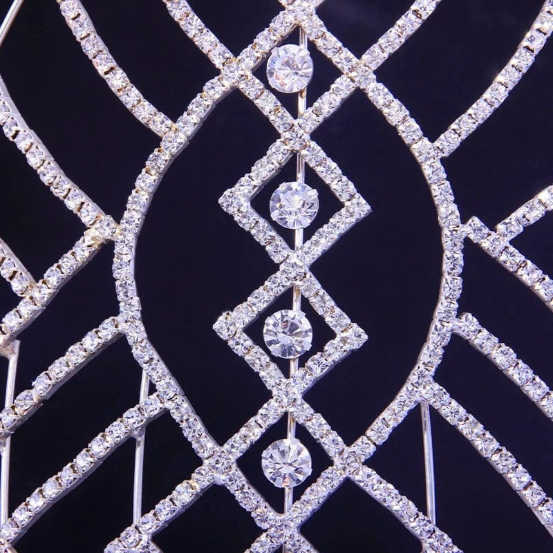 Fashion Luxury Pageant Beauty  Brides Big Rhinestone Crown For Women Beautiful Wedding Headwear Jewelry Accessories Wholesale