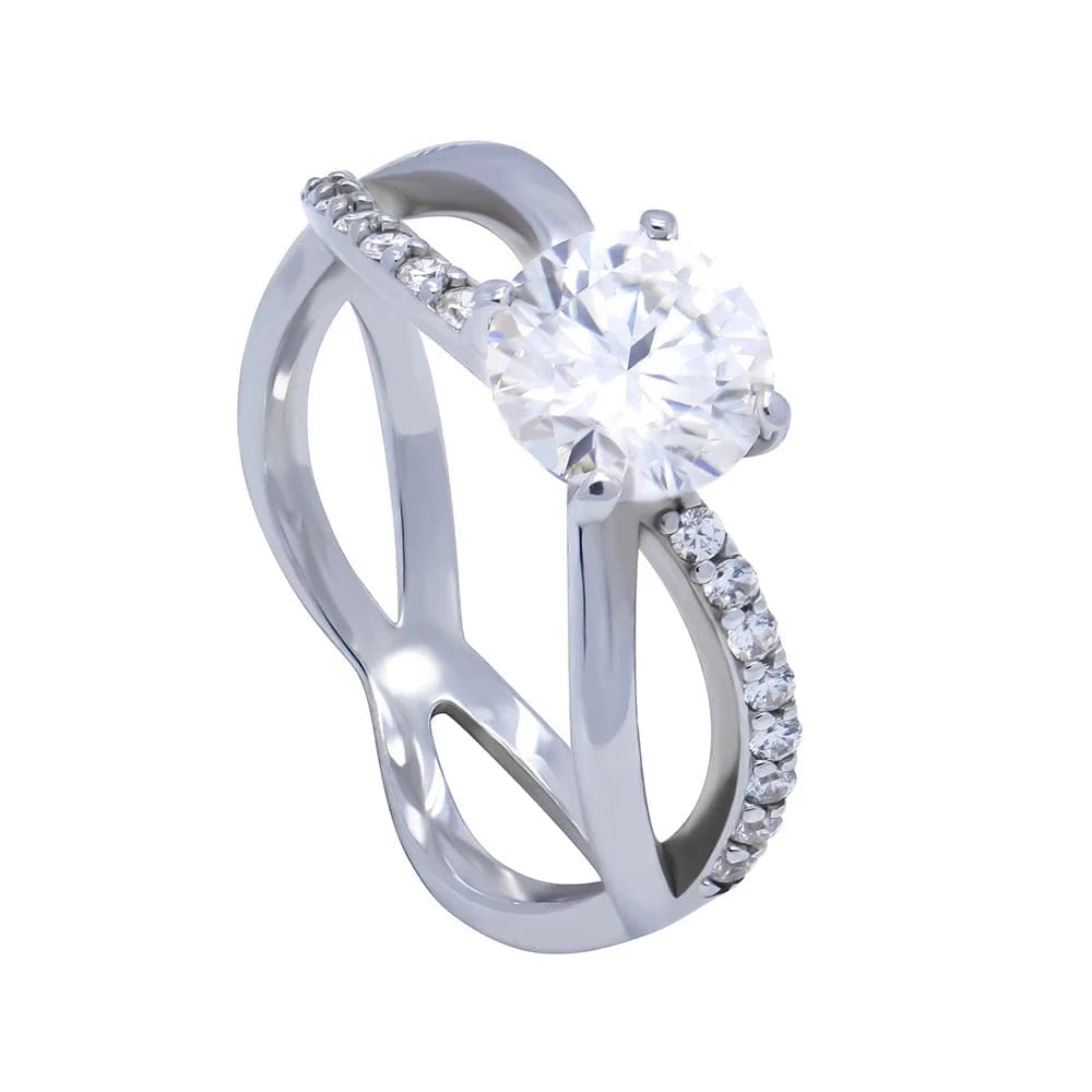 Fashion moissanite gemstone  lady's  ring  S925 fine  jewelry