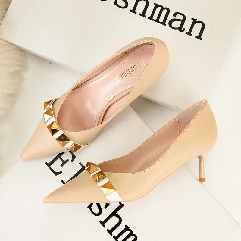 Fashion Sexy Banquet Ladies Dress Shoes Women Pointed-toe Buckle Sandals Summer Autumn High Heels Stilettos Female