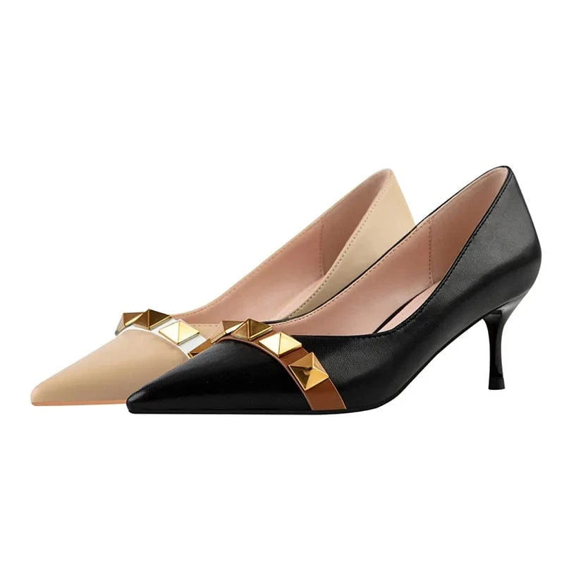 Fashion Sexy Banquet Ladies Dress Shoes Women Pointed-toe Buckle Sandals Summer Autumn High Heels Stilettos Female