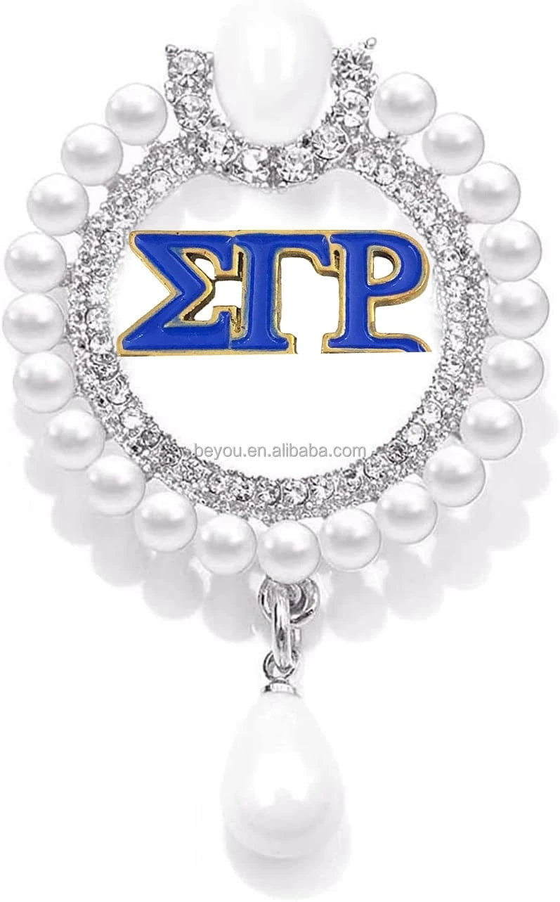 Fashion Sigma Gamma Ring Gold Plated Stainless Steel Glossy Fade Resistant SGRho Personalized Organization Symbol Jewelry