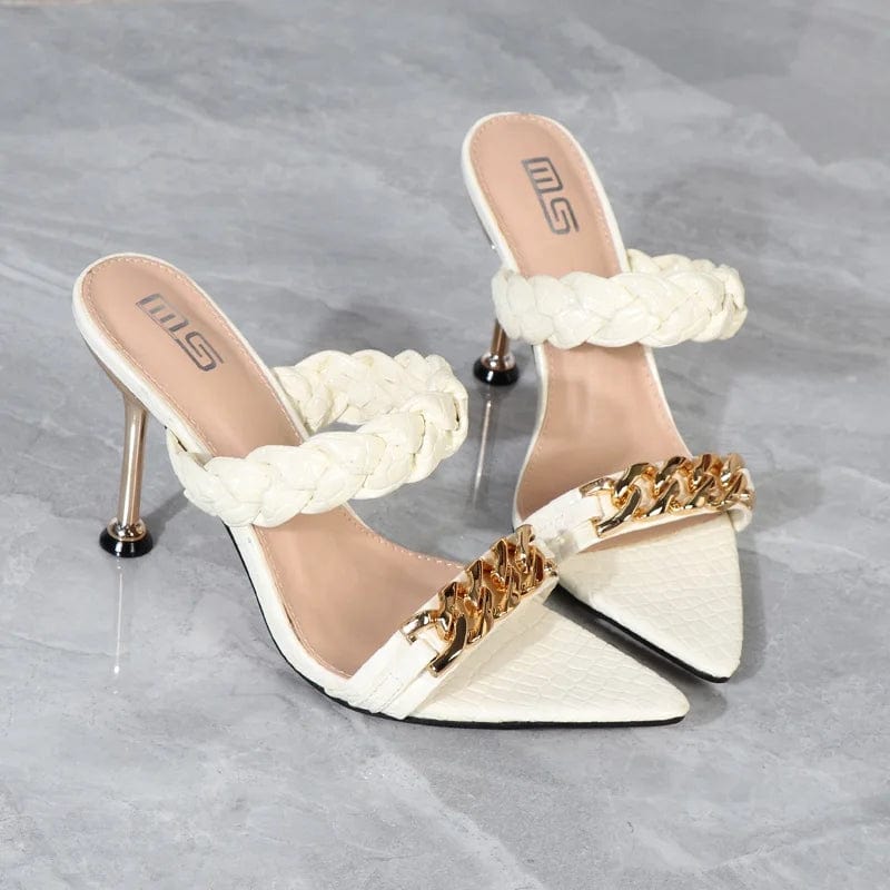 Fashion Summer High Heel Women Designer Ladies Slippers Other Heeled Trendy Shoes Sandals For Women And Ladies 2022 female