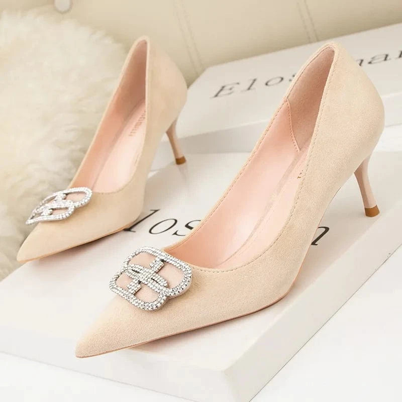 Fashion Women Pointed-toe Buckle Sandals Female Summer Autumn High Heels Stilettos Sexy Banquet Ladies Dress Shoes