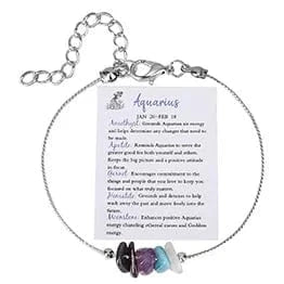 Fashionable Crystal Bracelet Canonical Link Chain Bracelet New 12 Constellations Zodiac Sign Charm Bracelet Women Jewelry