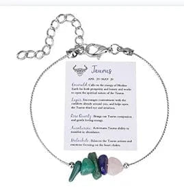 Fashionable Crystal Bracelet Canonical Link Chain Bracelet New 12 Constellations Zodiac Sign Charm Bracelet Women Jewelry