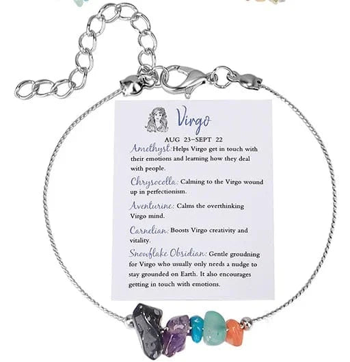 Fashionable Crystal Bracelet Canonical Link Chain Bracelet New 12 Constellations Zodiac Sign Charm Bracelet Women Jewelry