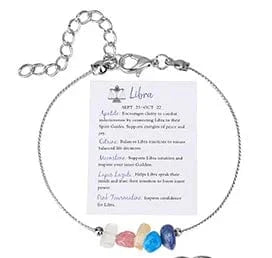 Fashionable Crystal Bracelet Canonical Link Chain Bracelet New 12 Constellations Zodiac Sign Charm Bracelet Women Jewelry