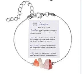 Fashionable Crystal Bracelet Canonical Link Chain Bracelet New 12 Constellations Zodiac Sign Charm Bracelet Women Jewelry