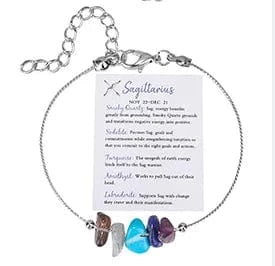 Fashionable Crystal Bracelet Canonical Link Chain Bracelet New 12 Constellations Zodiac Sign Charm Bracelet Women Jewelry