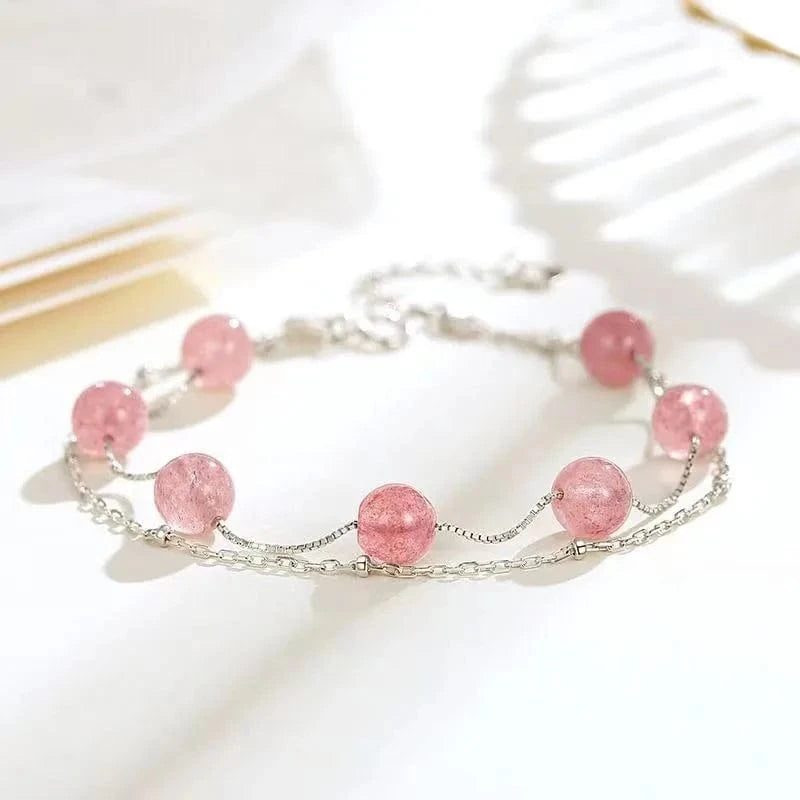 Fashionable Full Pearl Bracelet Niche Design Fishtail Bracelet Light Luxury Girl Summer Sweet Butterfly Bracelet