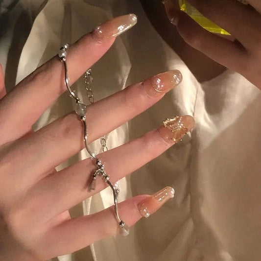 Fashionable Full Pearl Bracelet Niche Design Fishtail Bracelet Light Luxury Girl Summer Sweet Butterfly Bracelet