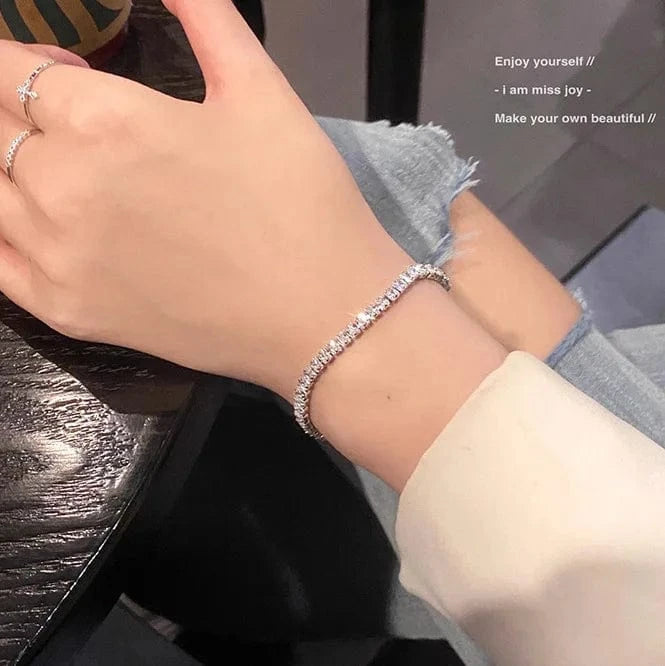 Fashionable Full Snake Bangle Bracelet  Ins Light Luxury Zircon Bracelet Jewelry Bracelet Crystal Open Adjustable Jewelry