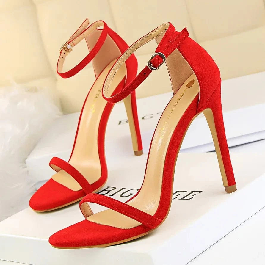 Fashionable Heel Ladies New Designer Shoes Women Ankle Strap Sandals Heeled Sexy Elegant Women Heeled Sandals