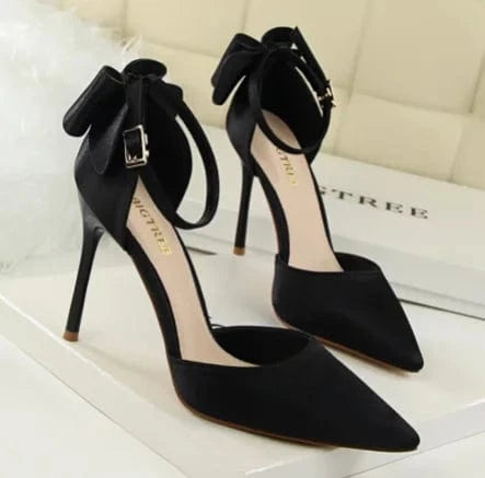 Fashionable Heel Ladies Pumps New Designer High Heeled Pointed Toe Ladies Pumps Sexy Elegant Ladies Heels