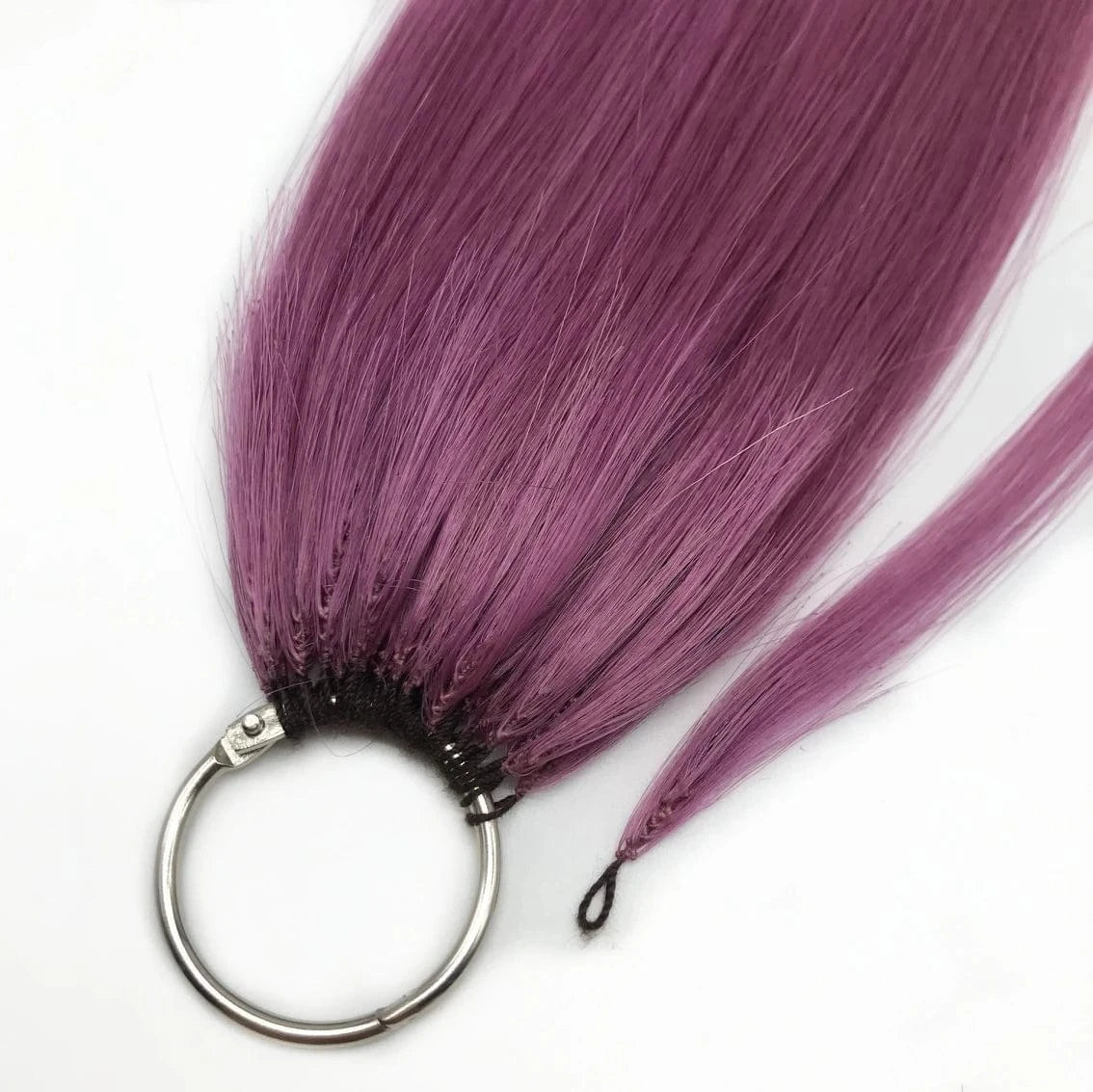 fashionable Summer hot sell colourful colours large stock quickly send no MOQ invisible big circle remy feather hair extension