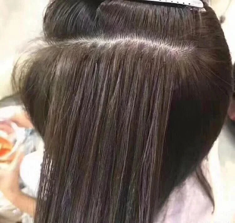 fashionable Summer hot sell colourful colours large stock quickly send no MOQ invisible big circle remy feather hair extension