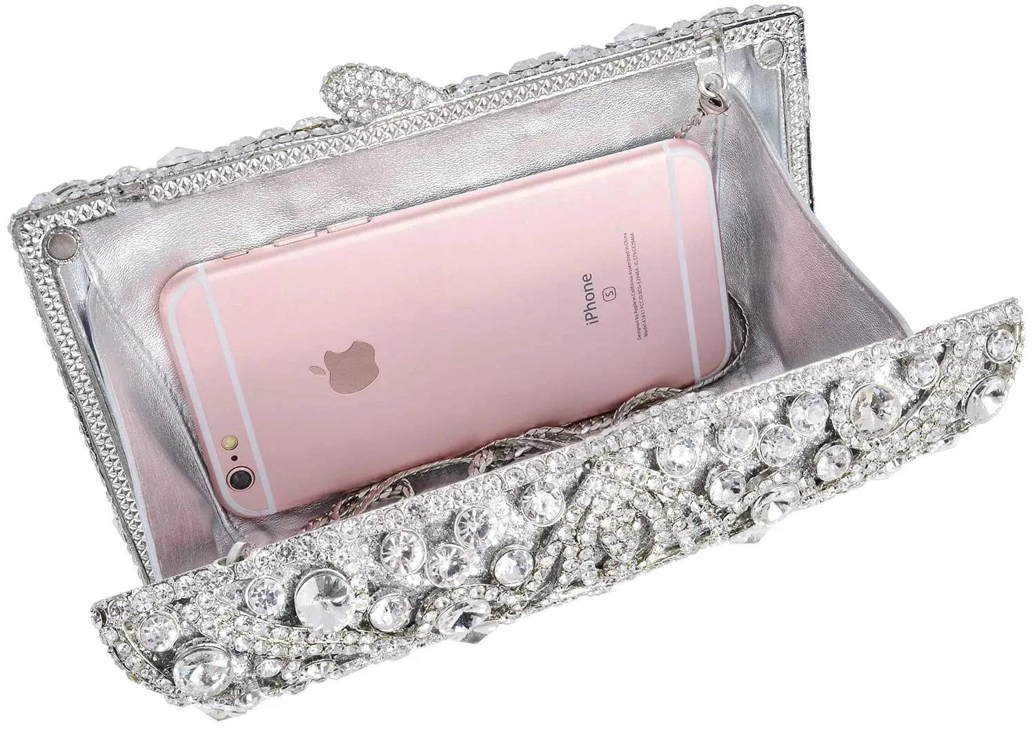 Fast Delivery Hollow Out Purse Diamond Luxury Handmade Rhinestone Gown Wedding Party Crystal Evening Clutch Bag