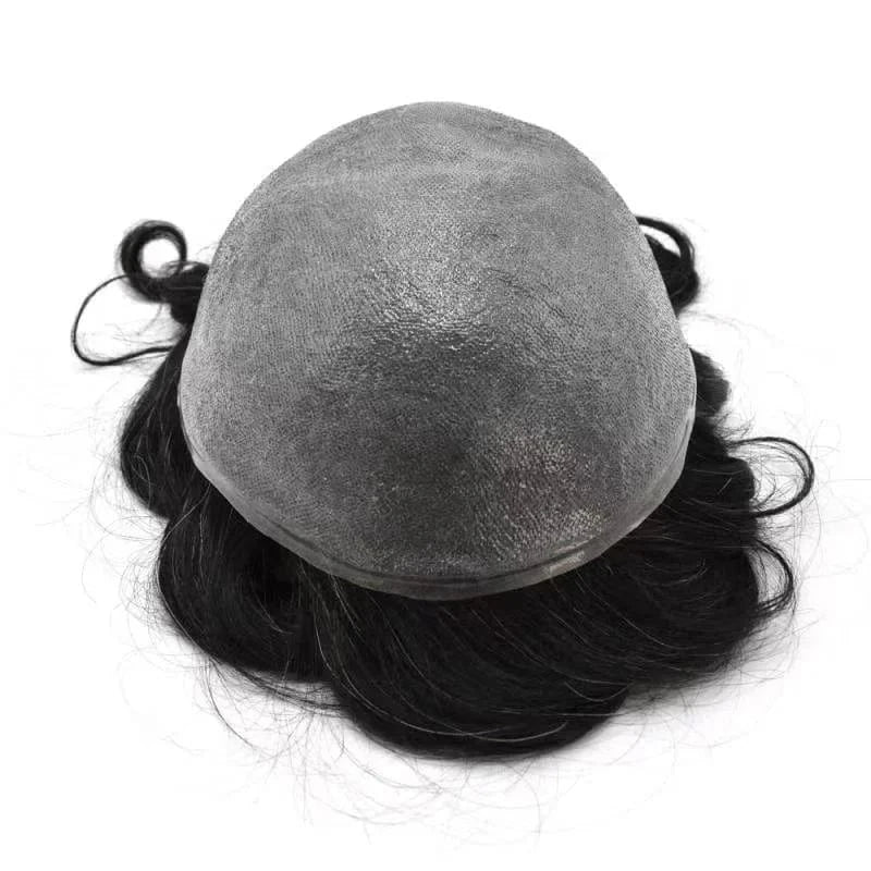 Fast Shipping Thin Skin  PU Skin 100% Human natural Hair Toupee for Men hair piece wholesale Ready to ship
