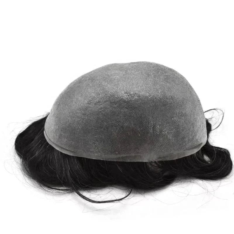 Fast Shipping Thin Skin  PU Skin 100% Human natural Hair Toupee for Men hair piece wholesale Ready to ship