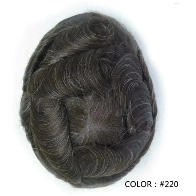 Fast Shipping Thin Skin  PU Skin 100% Human natural Hair Toupee for Men hair piece wholesale Ready to ship