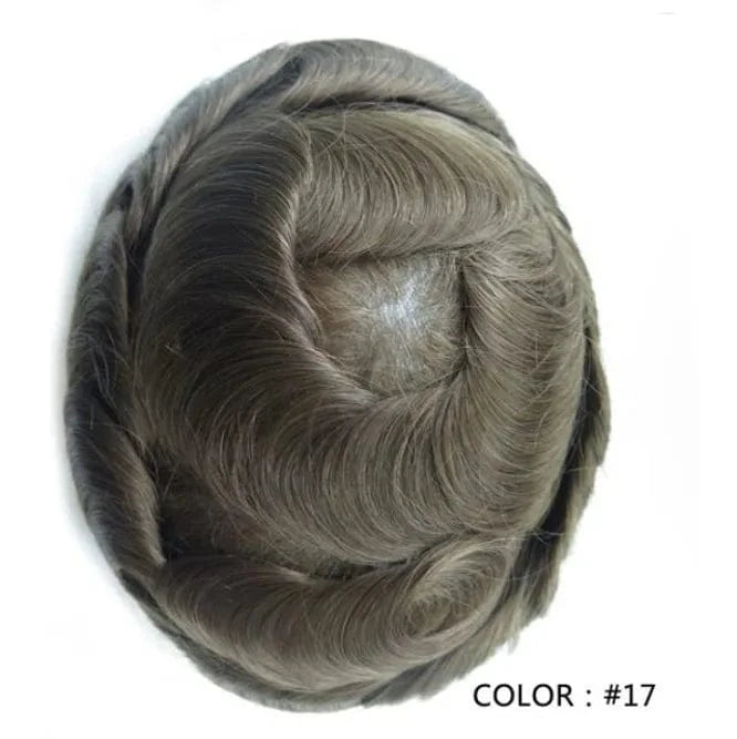 Fast Shipping Thin Skin  PU Skin 100% Human natural Hair Toupee for Men hair piece wholesale Ready to ship