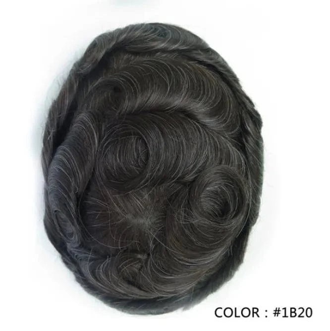 Fast Shipping Thin Skin  PU Skin 100% Human natural Hair Toupee for Men hair piece wholesale Ready to ship