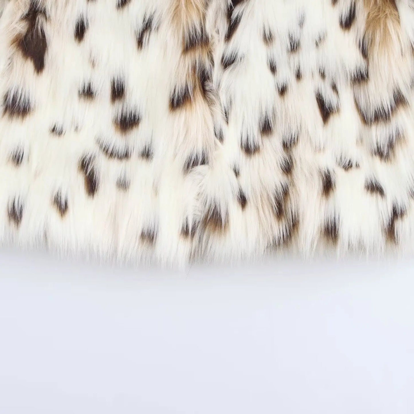 Faux Fur Coat For Women - Leopard Print Plush Lining - Streetwear Autumn Winter Trend - SN Wigs & More