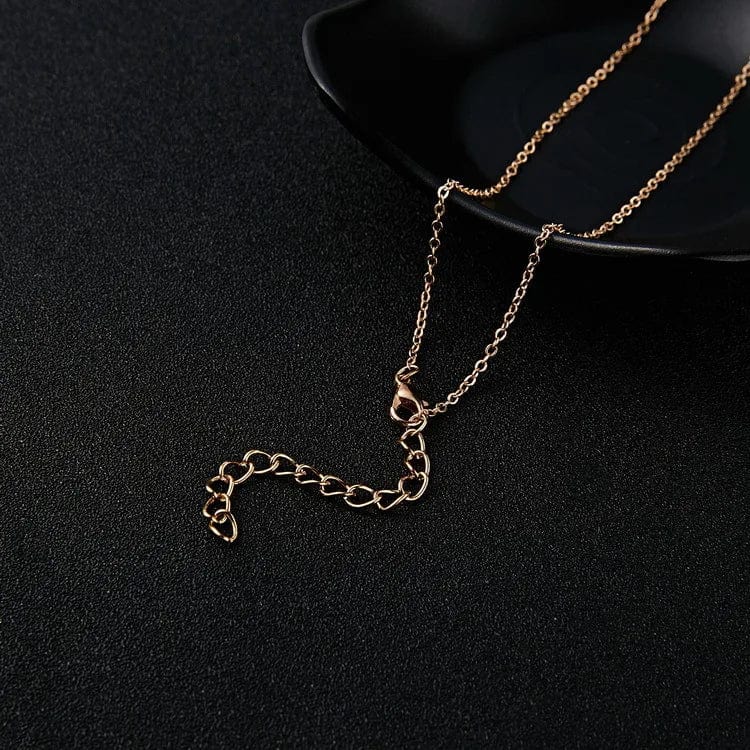 Feather  A Hummingbird Pendants  Elegant Charm  Female  Gold Chain Choker Necklaces Couple Valentine's Day