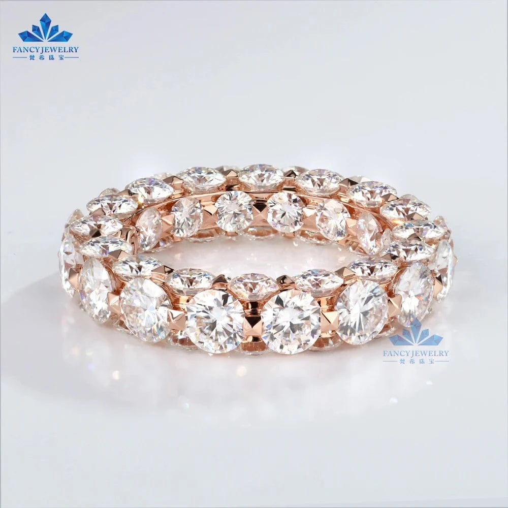 Fine Jewelry Couple Ring 14K 18K Gold High Quality Moissanite Ring Diamond Engagement Wedding Ring for Lover