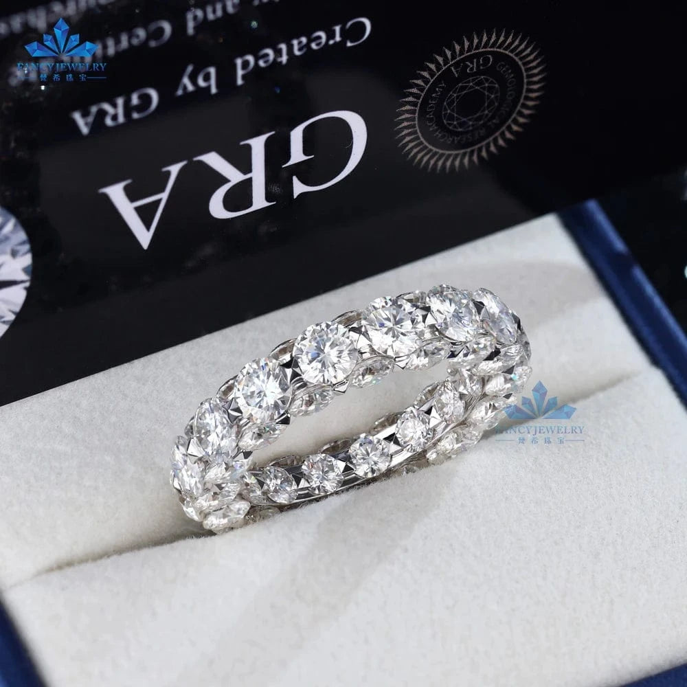 Fine Jewelry Couple Ring 14K 18K Gold High Quality Moissanite Ring Diamond Engagement Wedding Ring for Lover