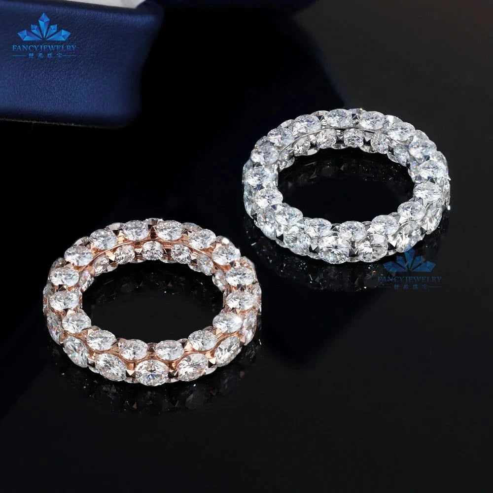 Fine Jewelry Couple Ring 14K 18K Gold High Quality Moissanite Ring Diamond Engagement Wedding Ring for Lover