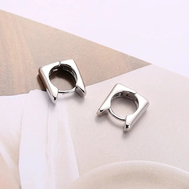 Fine jewelry earrings trendy  Women female 18K Gold Plated tiny earrings Earrings