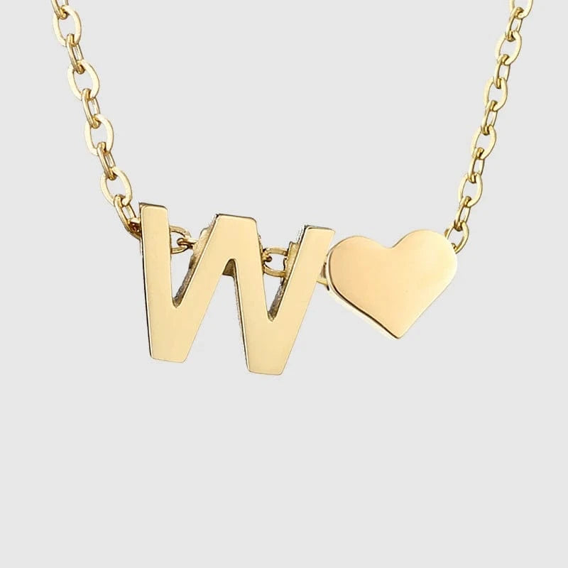 Fine Jewelry Gold Plated Adjustable Chain Heart Initial A-Z 26 Alphabet Letter Charms Bracelet