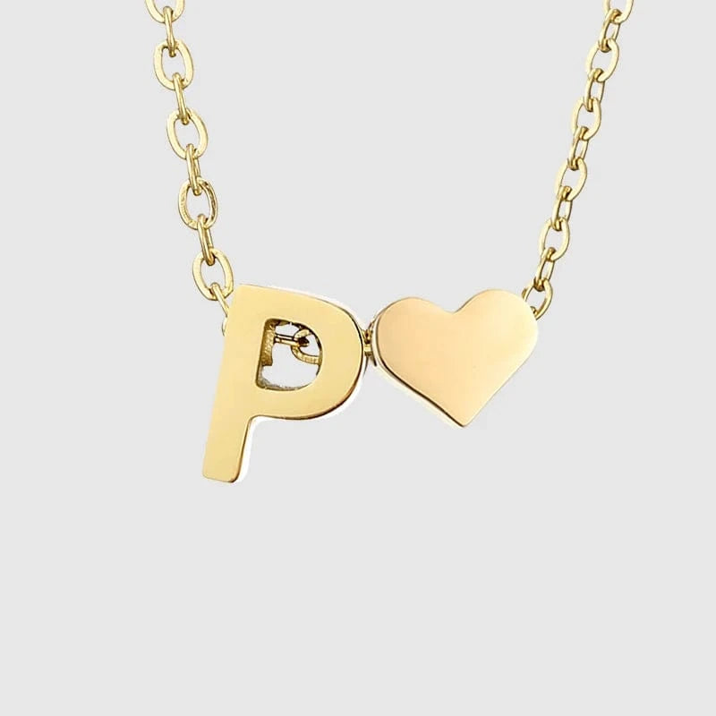 Fine Jewelry Gold Plated Adjustable Chain Heart Initial A-Z 26 Alphabet Letter Charms Bracelet