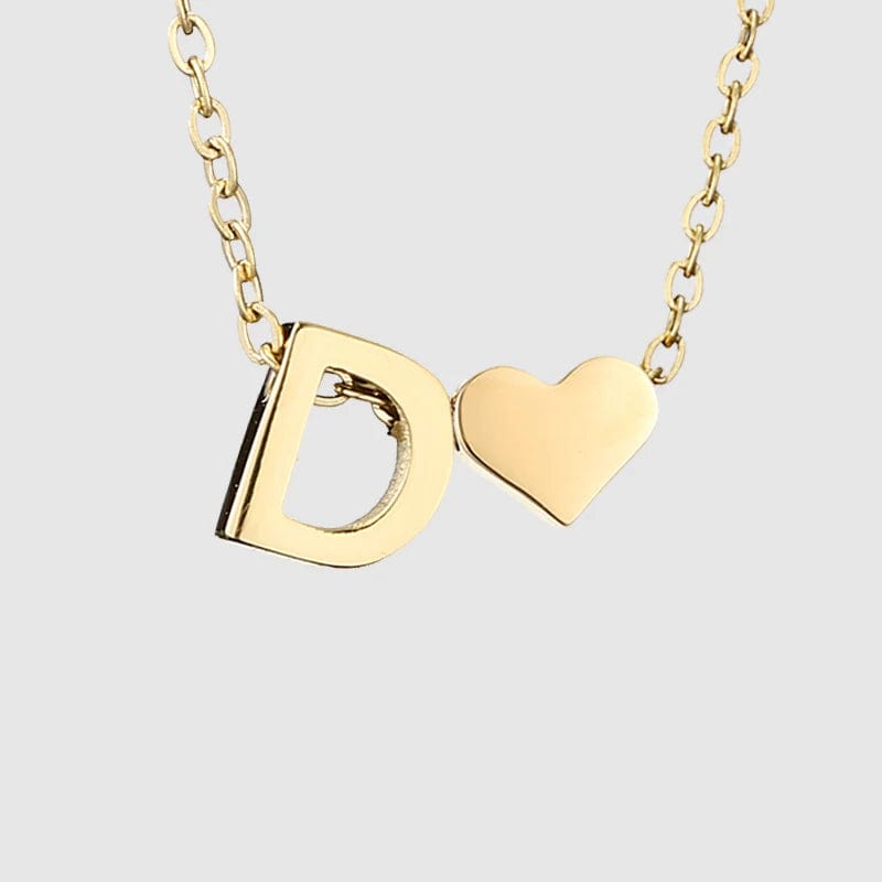 Fine Jewelry Gold Plated Adjustable Chain Heart Initial A-Z 26 Alphabet Letter Charms Bracelet
