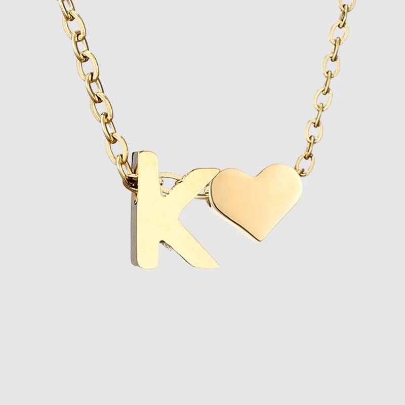 Fine Jewelry Gold Plated Adjustable Chain Heart Initial A-Z 26 Alphabet Letter Charms Bracelet