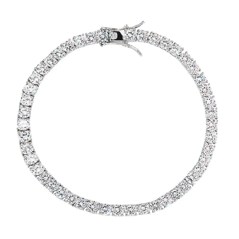 Fine Jewelry VVS Moissanite Diamond Cluster Iced Out Tennis Chain Bracelet Hip Hop 925 Sterling Silver for Men Women Stars 1232