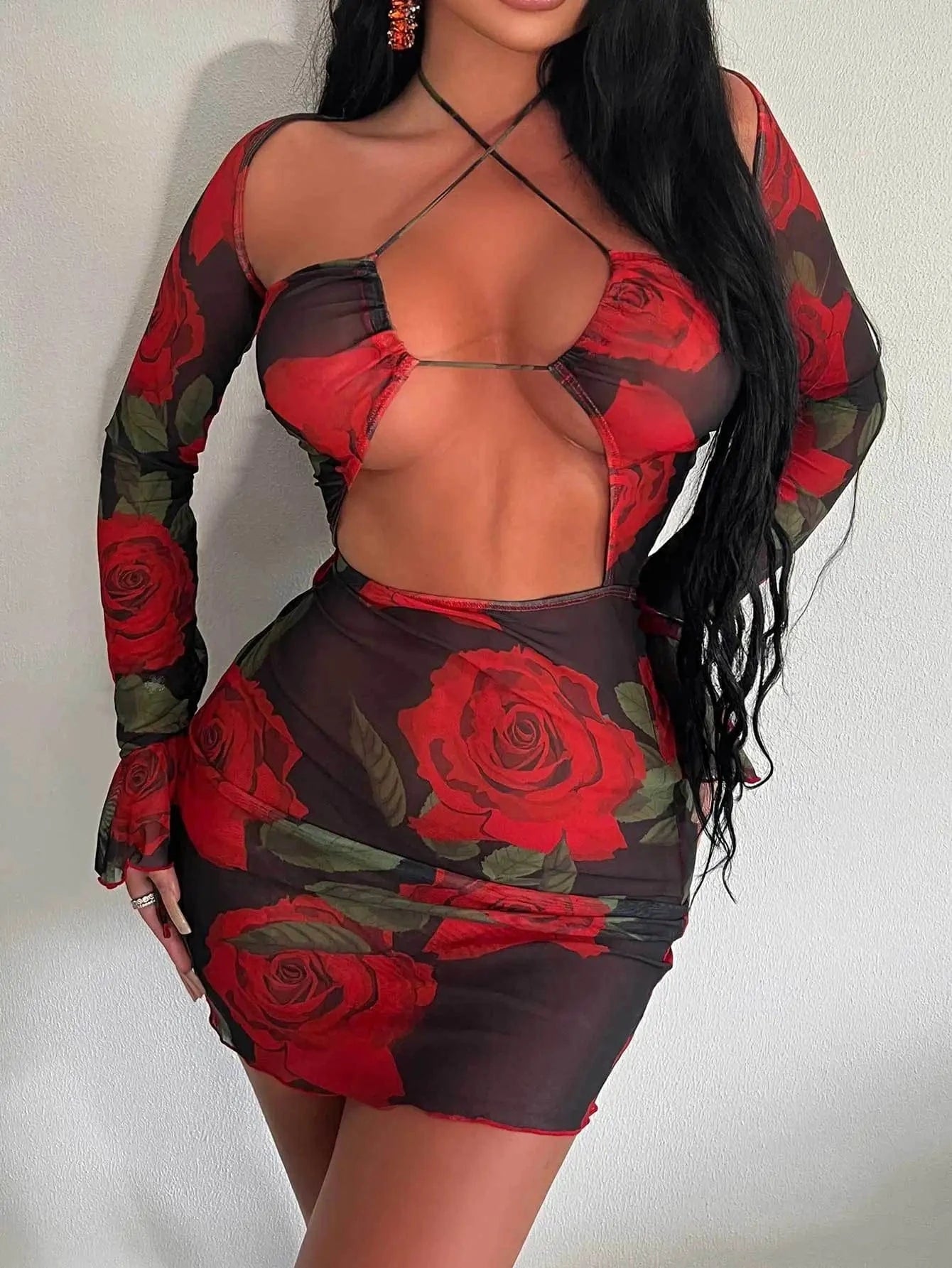 Floral printed vacation women summer new 2024 short dress for beach