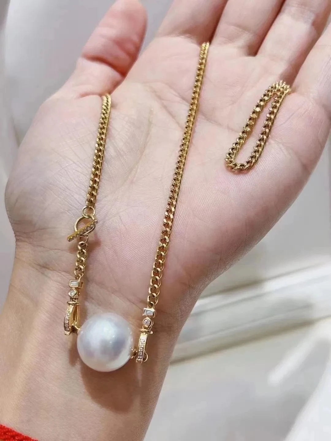 Flowers / freshwater pearl zircon gold cuban pendant statement 925 sterling silver diamond couple chain gold necklaces pearl necklace