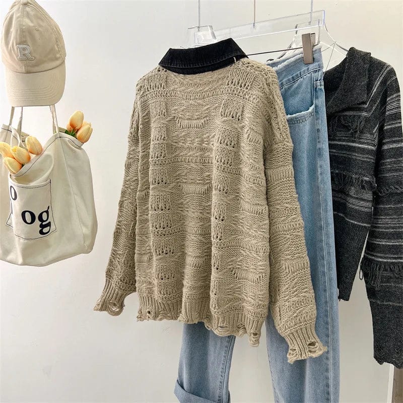 Free / 001 2024 Spring New arrival Ladies v-neck bow cardigan long sleeve sweater tops women sweater jumper