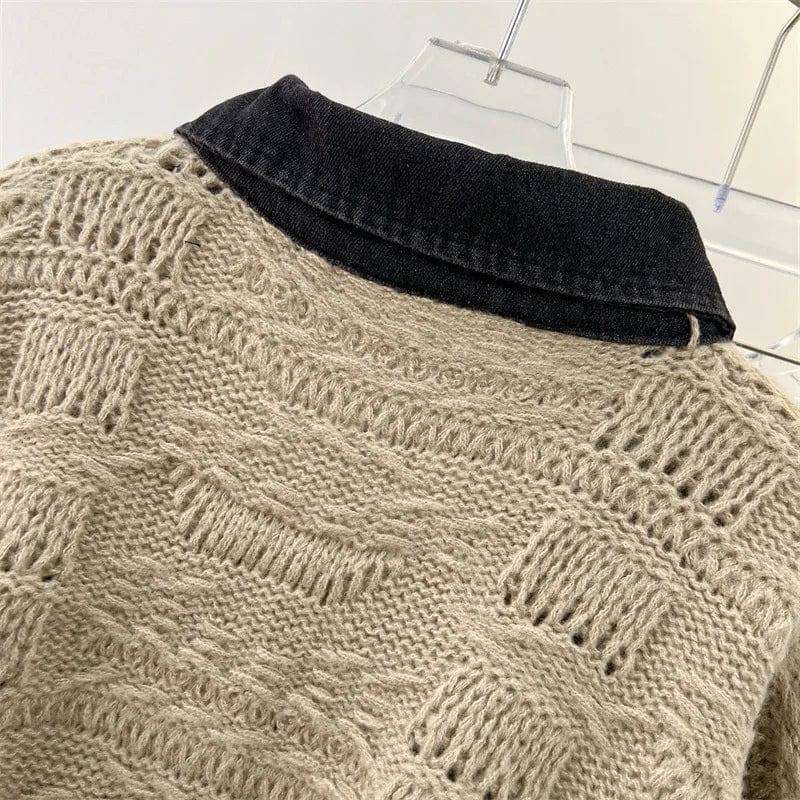 Free / 001 2024 Spring New arrival Ladies v-neck bow cardigan long sleeve sweater tops women sweater jumper