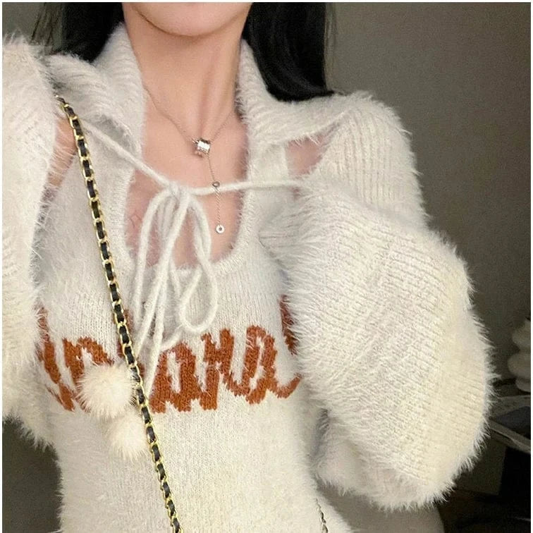 Free / 1 2024 Spring women new arrival open chest long sleeve solid cardigan sleeveless jumper dress sweater set