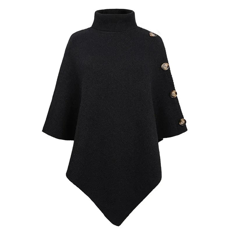 Free / 2 Casual Design Shawl Cloak Women Sweater Solid Color Knitted Shirt Jacket Lady Winter Clothing