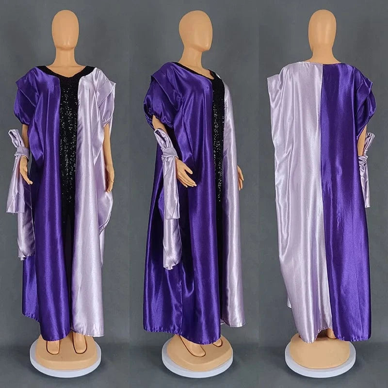 Free / 5 African Dresses for Women Short Sleeve Robes Casual Wear Plus Size African Fashion Bazin Dresses Outfits Robe Africa Clothing