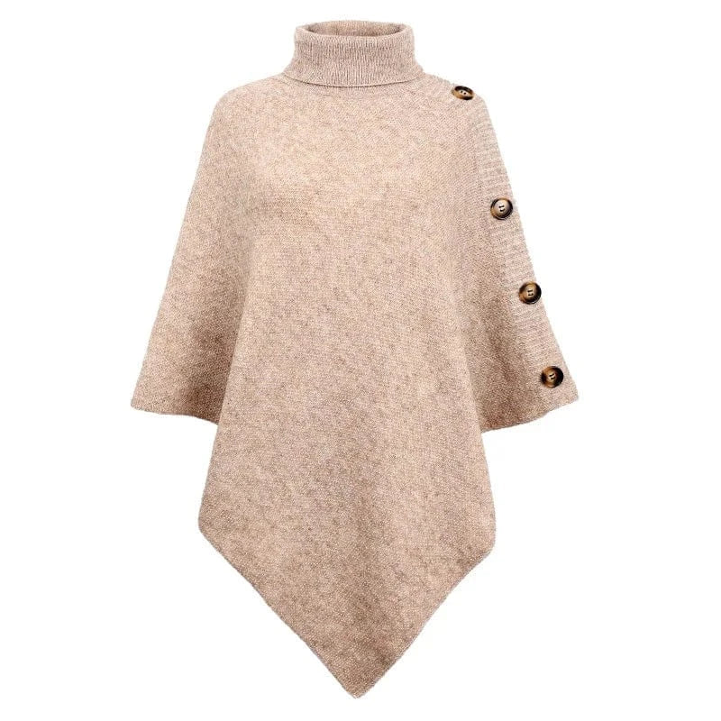 Free / 7 Casual Design Shawl Cloak Women Sweater Solid Color Knitted Shirt Jacket Lady Winter Clothing