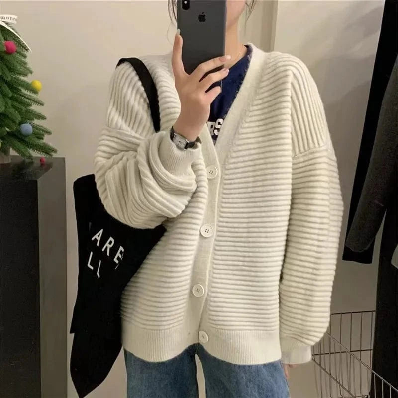 Free / Apricot 2024 Spring Fashionable Spring new arrival long sleeve long cardigan women casual sweater coat